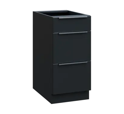 SIS - 4Z33 spodní skříňka, 3-zásuvková, 870x400x600, antracit